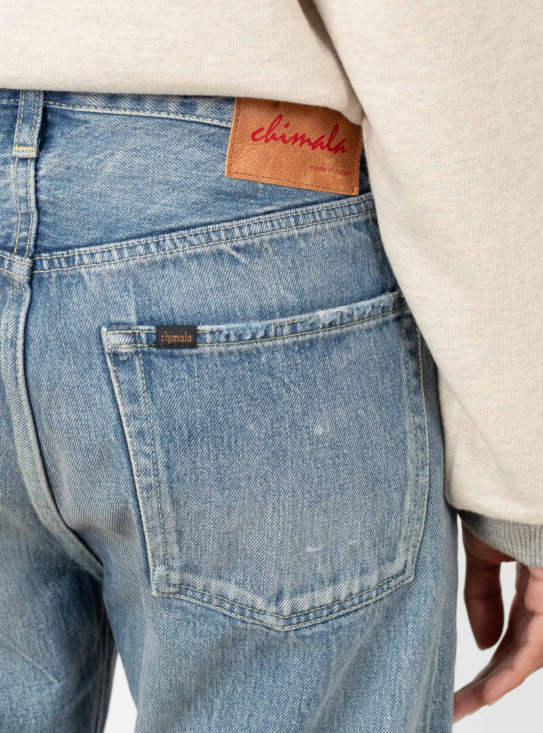 Selvedge Denim Vintage Straight Cut 13.5oz Light Splatter