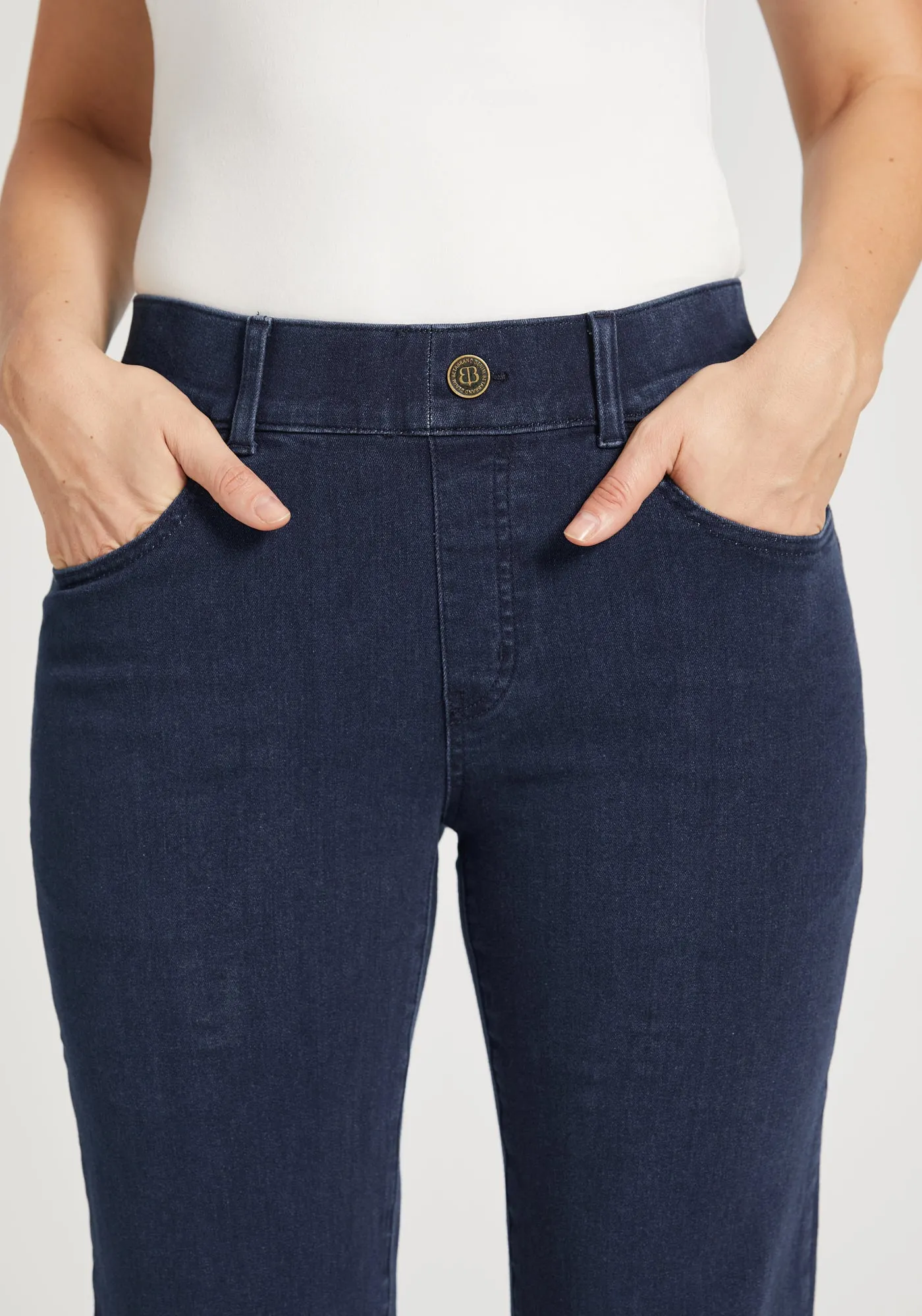 Signature Mid-Rise Denim | Straight (Dark Indigo)