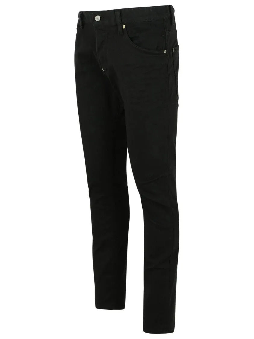 'Skater' Black Cotton Jeans