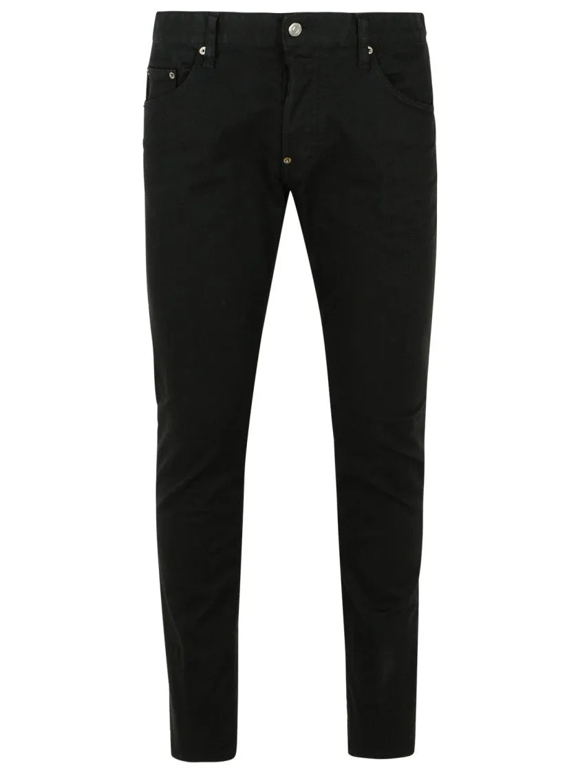 'Skater' Black Cotton Jeans