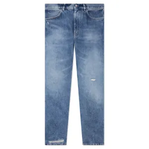Slim Fit Trousers - Ocean Blue