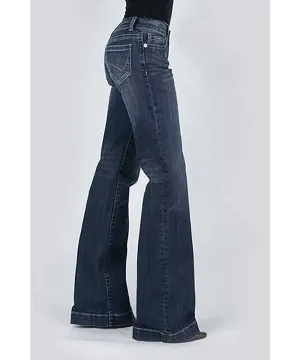 Stetson 214 Trouser Fit w/ Reverse Check Deco Stitch Pocket - Women's Jeans