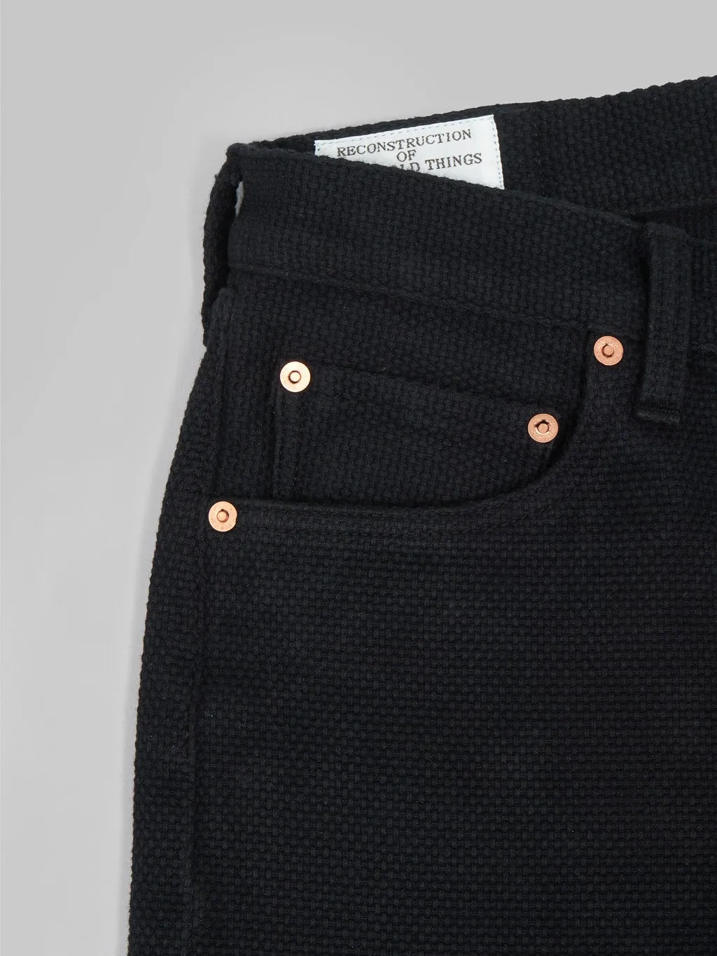 Studio D'Artisan SD1877 Kurozome Black 14oz Sashiko Slim Straight Jeans