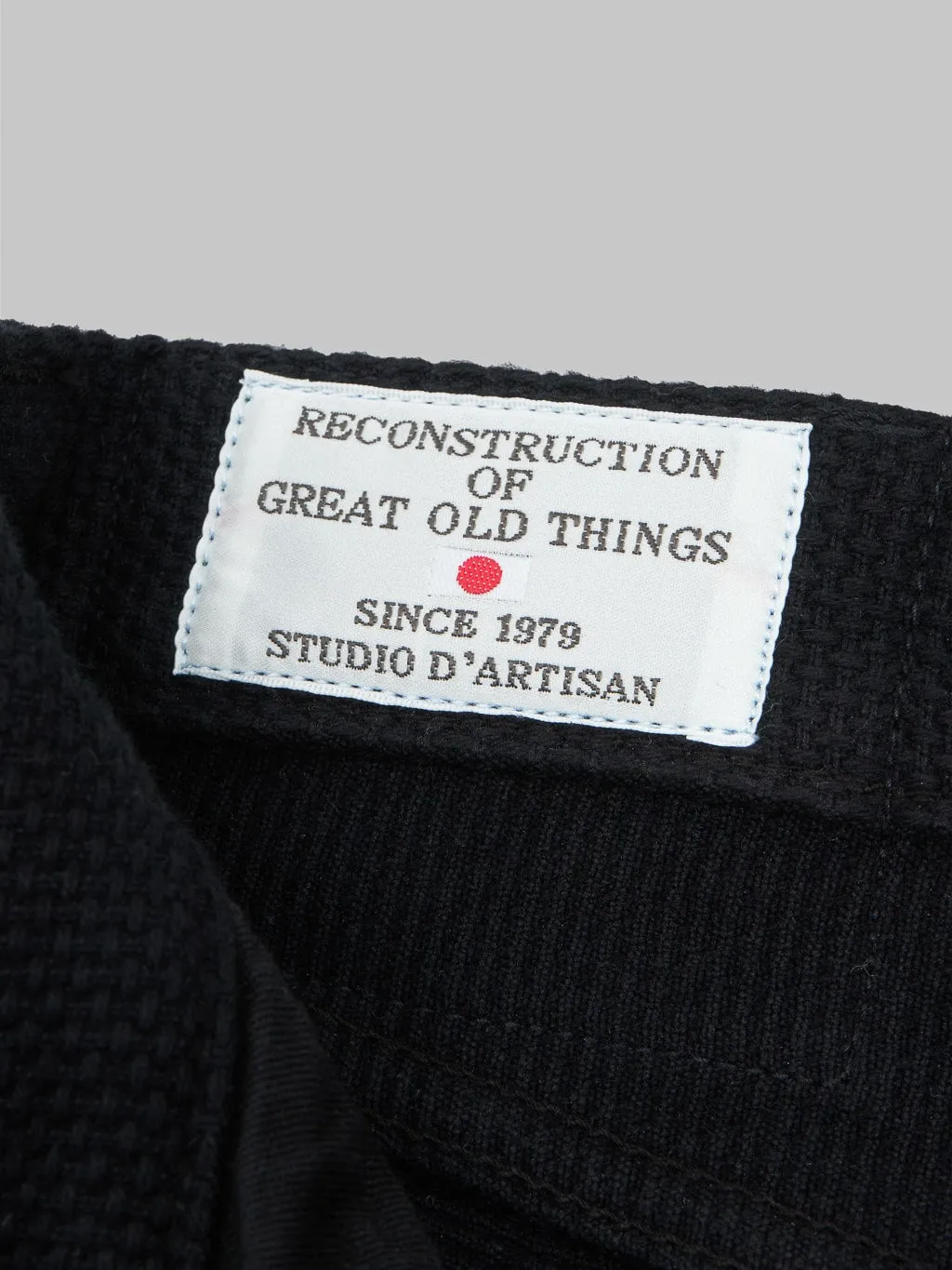 Studio D'Artisan SD1877 Kurozome Black 14oz Sashiko Slim Straight Jeans