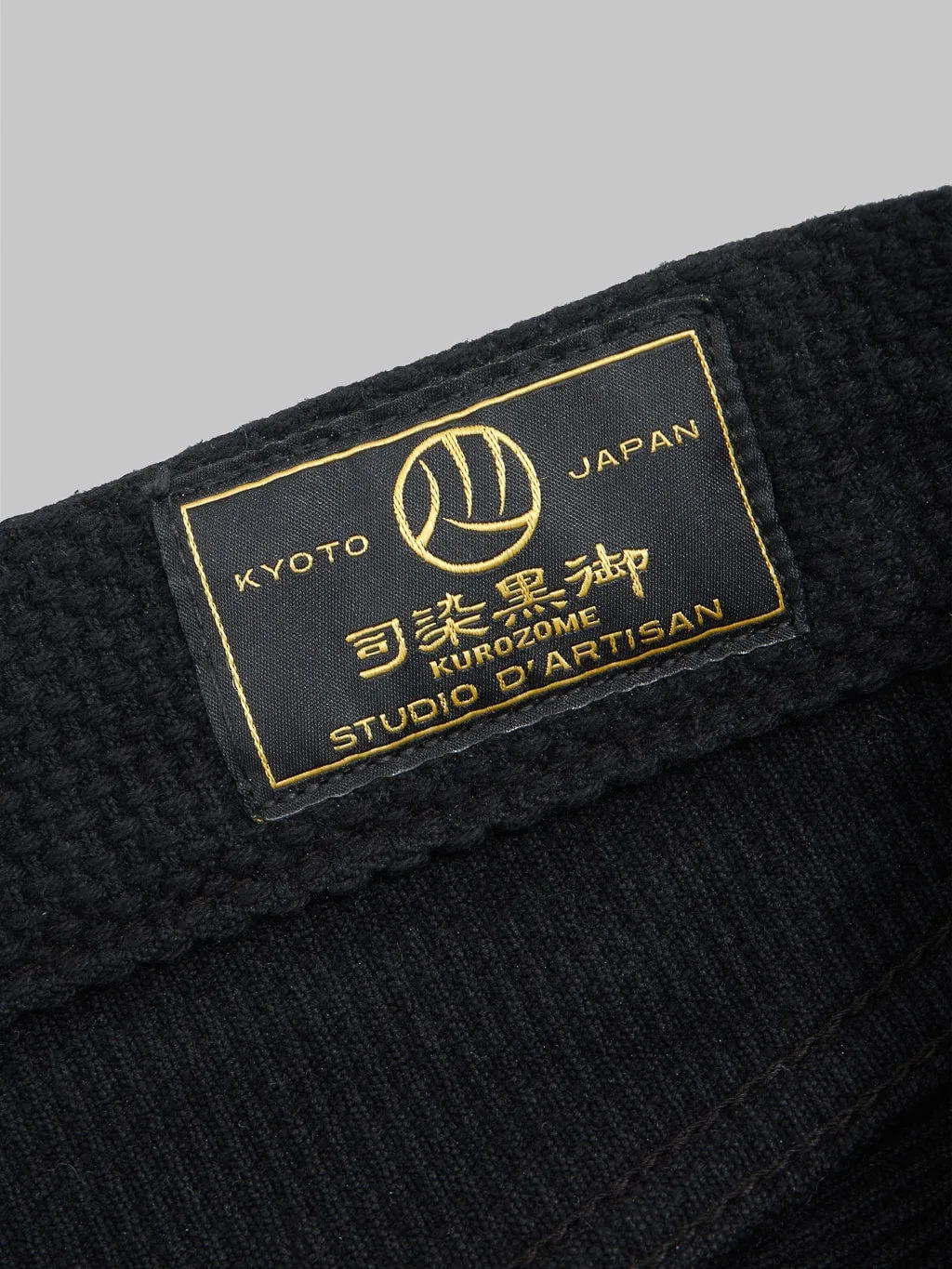 Studio D'Artisan SD1877 Kurozome Black 14oz Sashiko Slim Straight Jeans