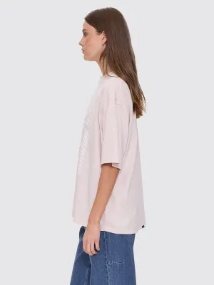 Suspended In Time Oversized Tee - Mauve Chalk