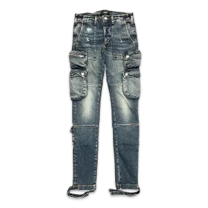 Tactical Cargo Denim Pants Deep Classic