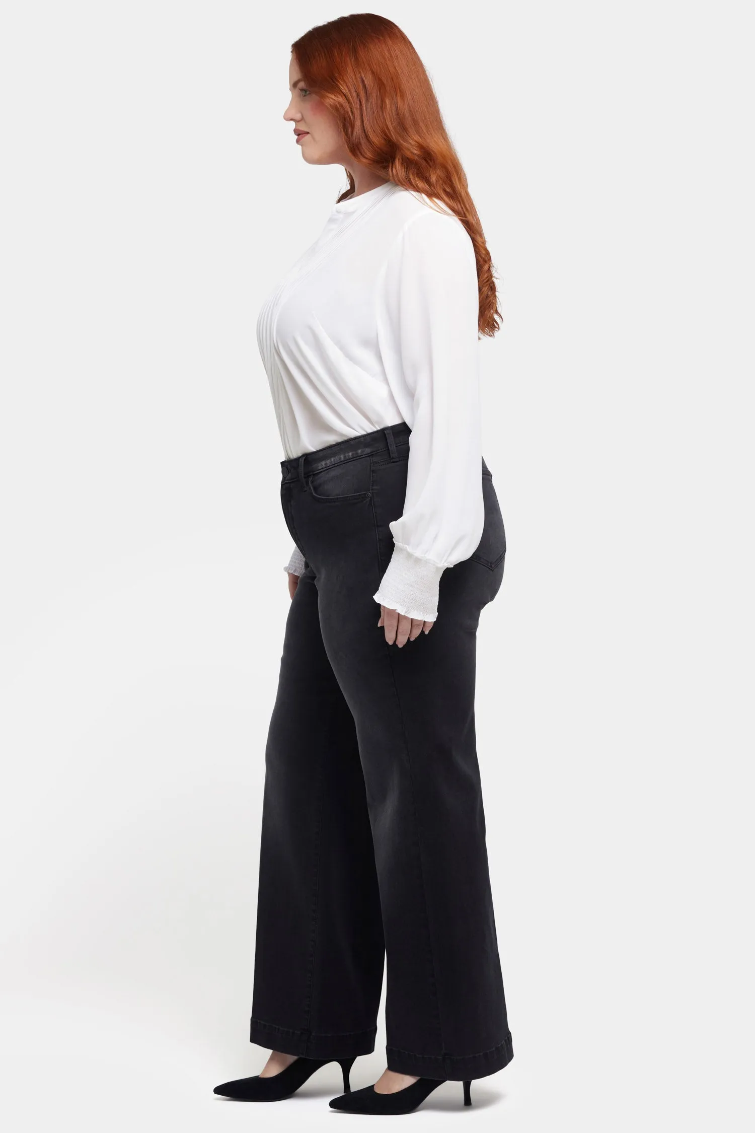 Teresa Wide Leg Jeans In Plus Size - Crosswinds