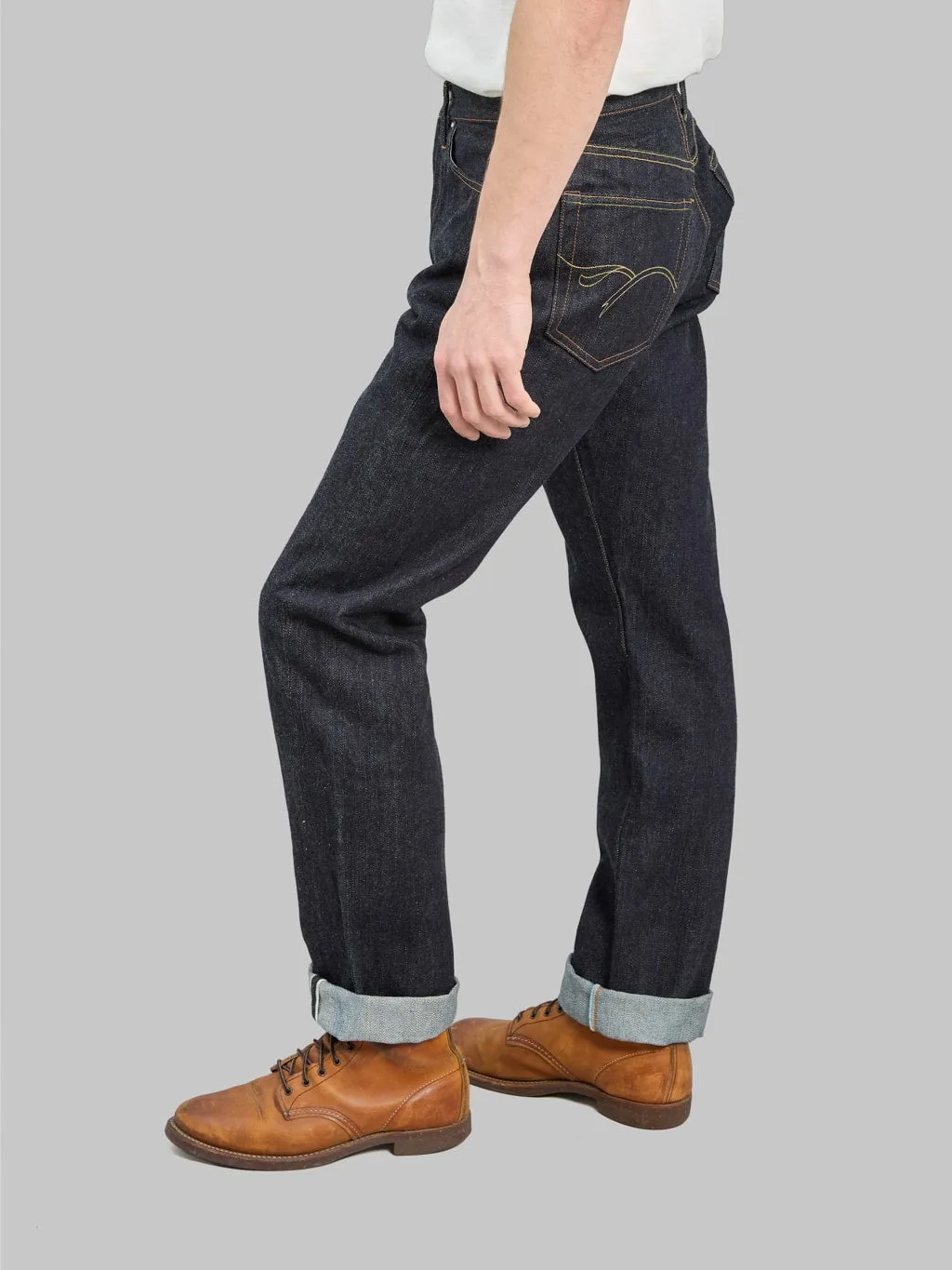 The Flat Head 8004 18oz Wide Tapered Jeans