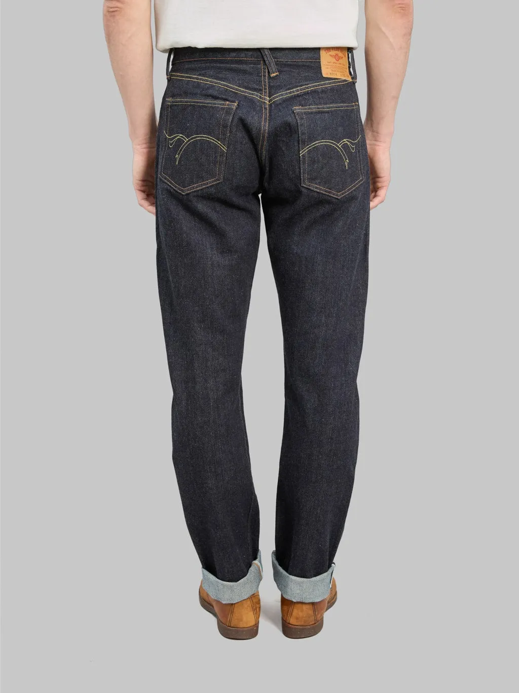 The Flat Head 8004 18oz Wide Tapered Jeans