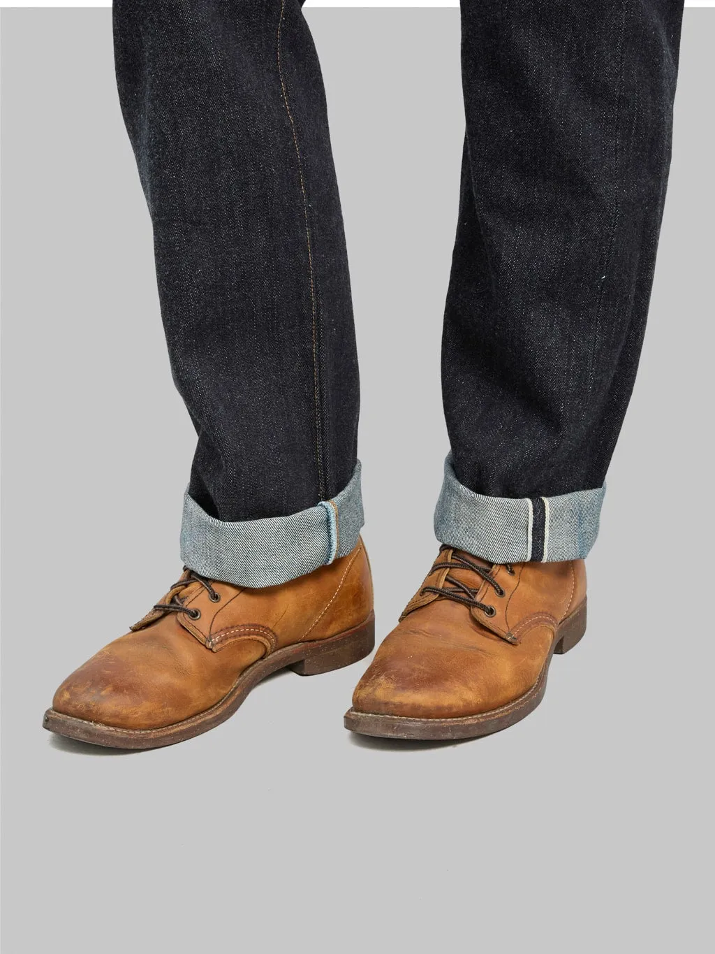 The Flat Head 8004 18oz Wide Tapered Jeans