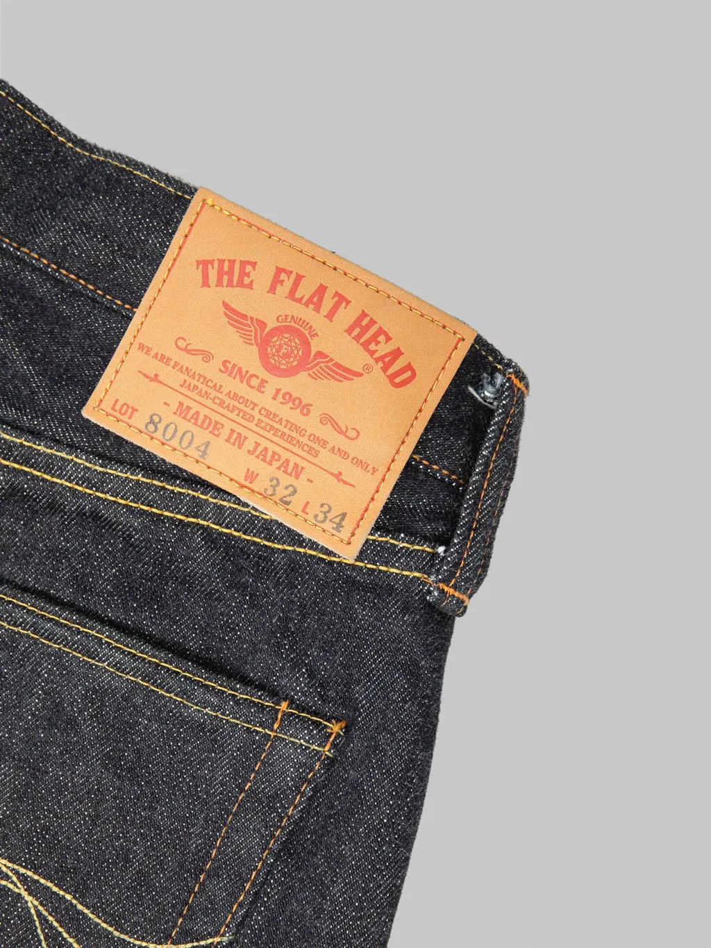 The Flat Head 8004 18oz Wide Tapered Jeans
