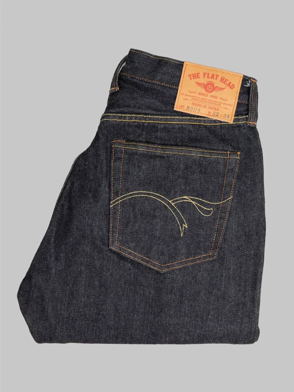 The Flat Head 8004 18oz Wide Tapered Jeans