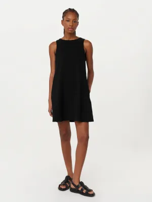 The Seersucker Shift Dress in Black