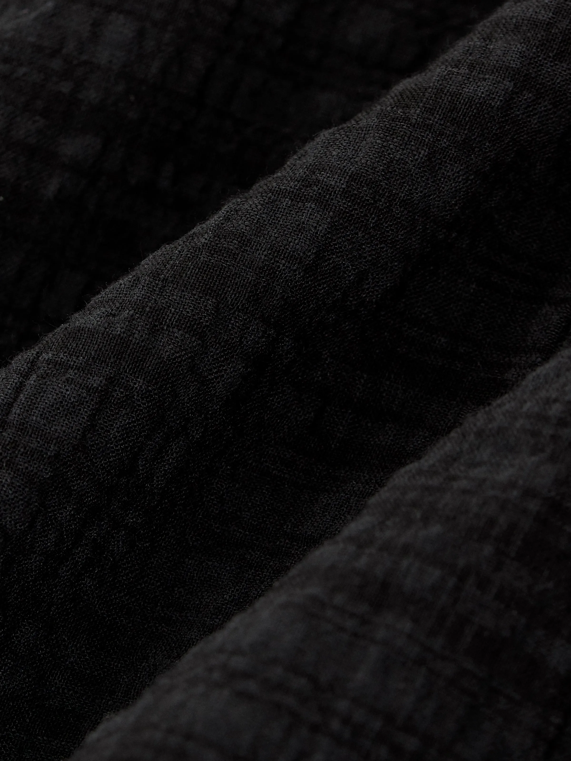 The Seersucker Shift Dress in Black