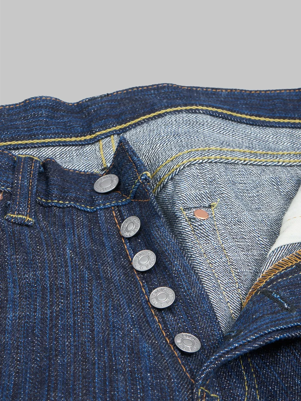 The Strike Gold 8104 Shower Slub Straight Tapered Jeans