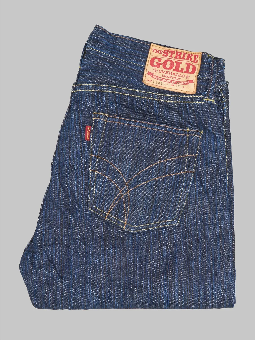 The Strike Gold 8104 Shower Slub Straight Tapered Jeans