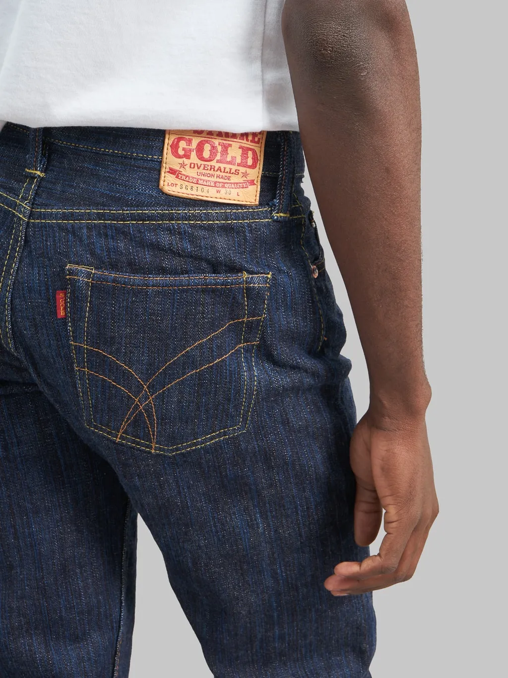 The Strike Gold 8104 Shower Slub Straight Tapered Jeans