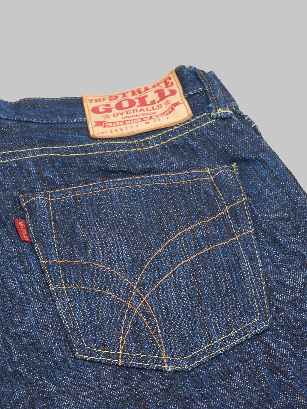 The Strike Gold 8104 Shower Slub Straight Tapered Jeans