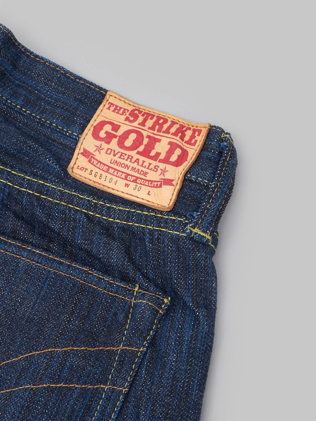 The Strike Gold 8104 Shower Slub Straight Tapered Jeans