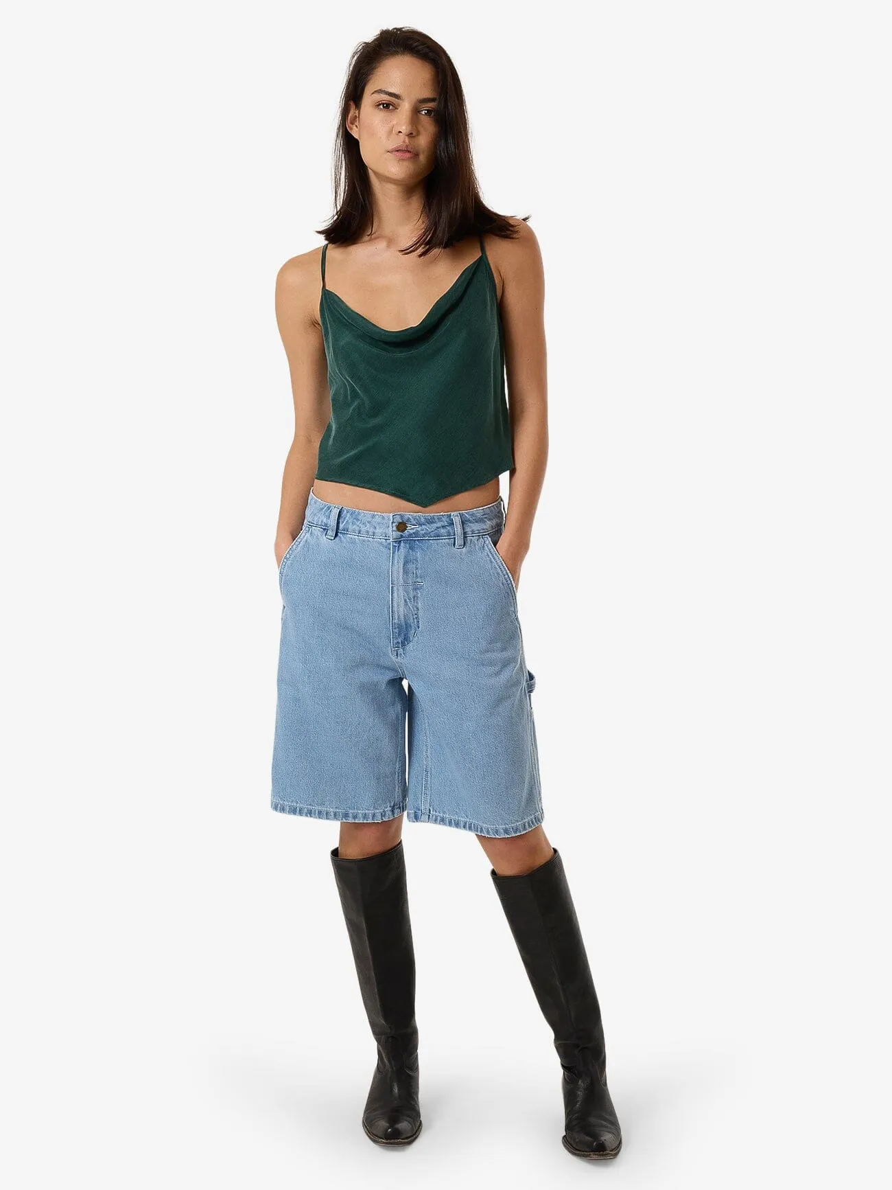 Thea Camisole - Deep Emerald