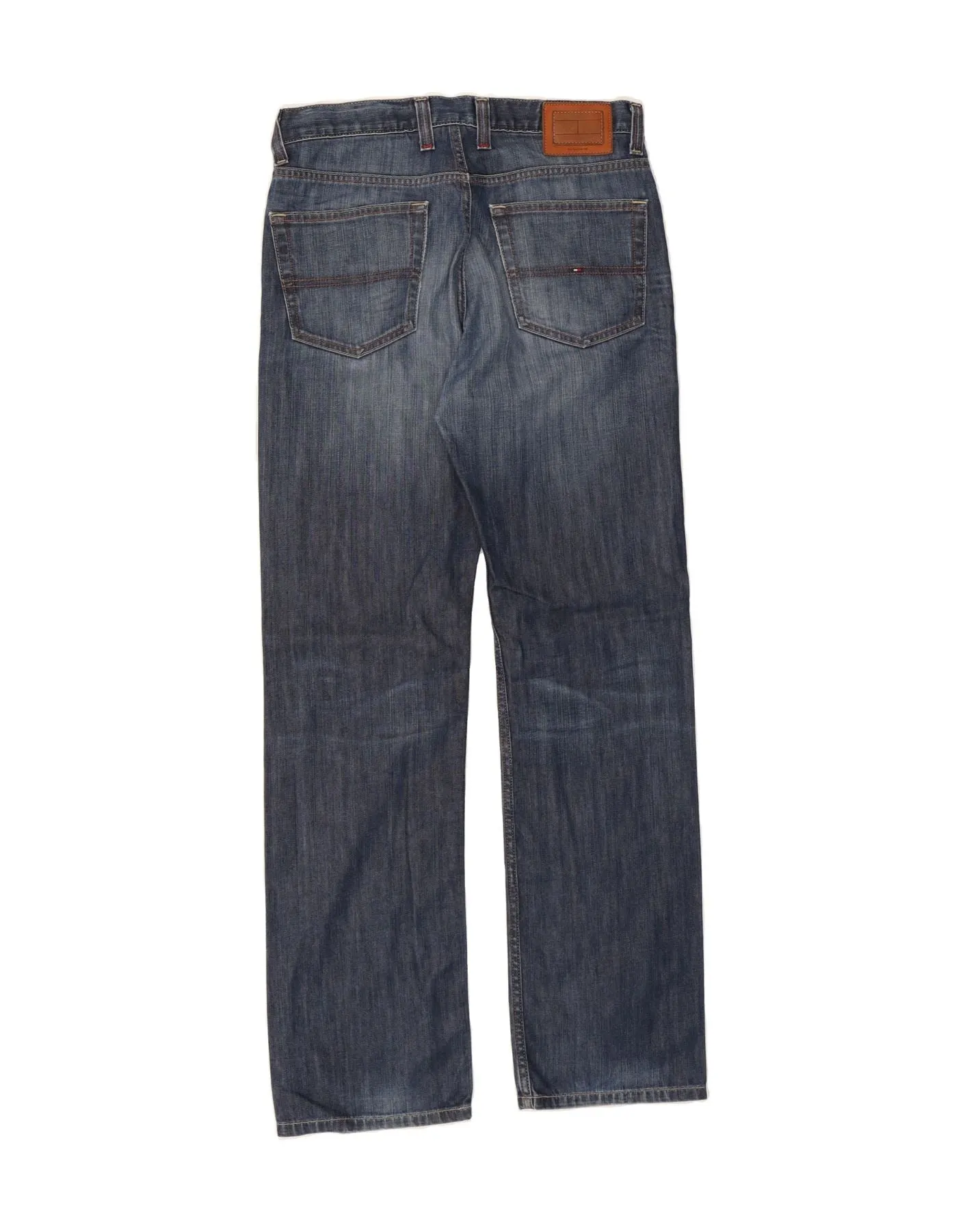 TOMMY HILFIGER Mens Straight Jeans W32 L34 Blue Cotton