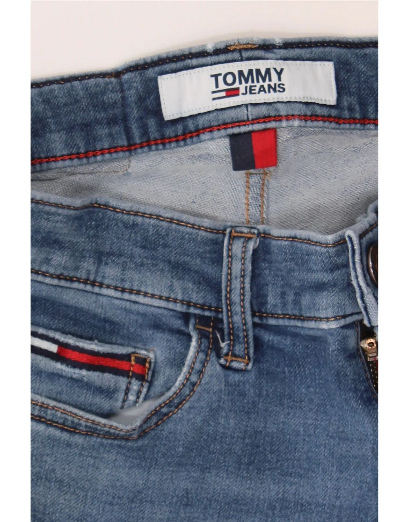 TOMMY HILFIGER Womens Slim Jeans W28 L29 Blue