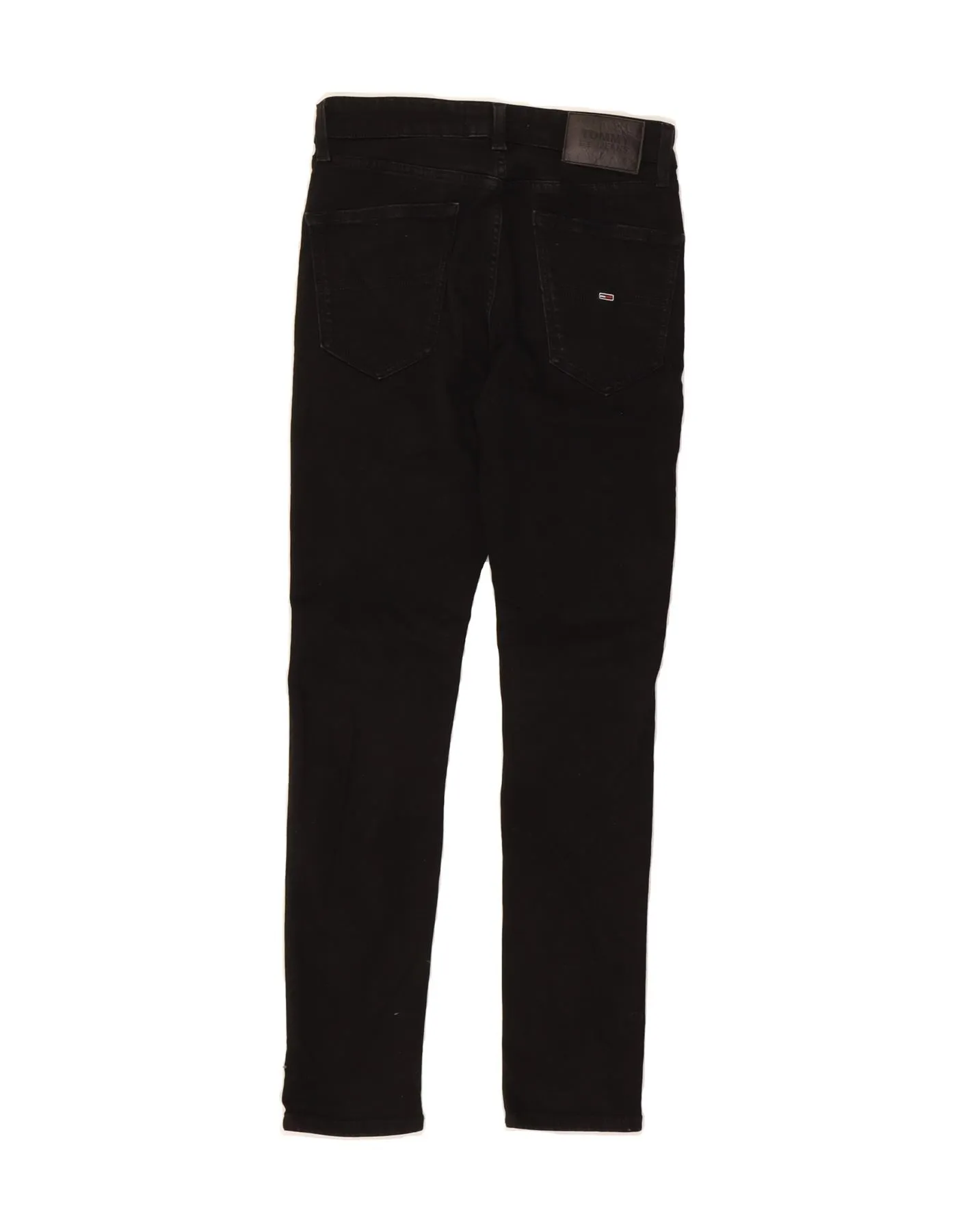 TOMMY HILFIGER Womens Slim Jeans W28 L30 Black Cotton