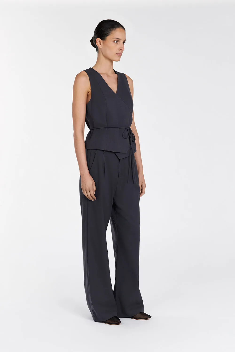 TORI SLATE ASYM TOP