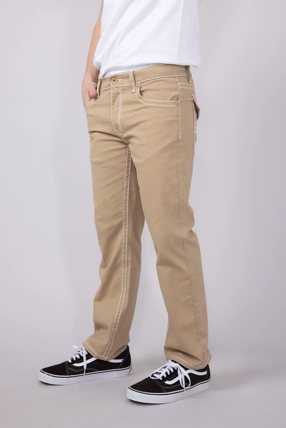 True Luck Blake Bootcut Jeans for Men in Khaki | TL16350002-KHAKI