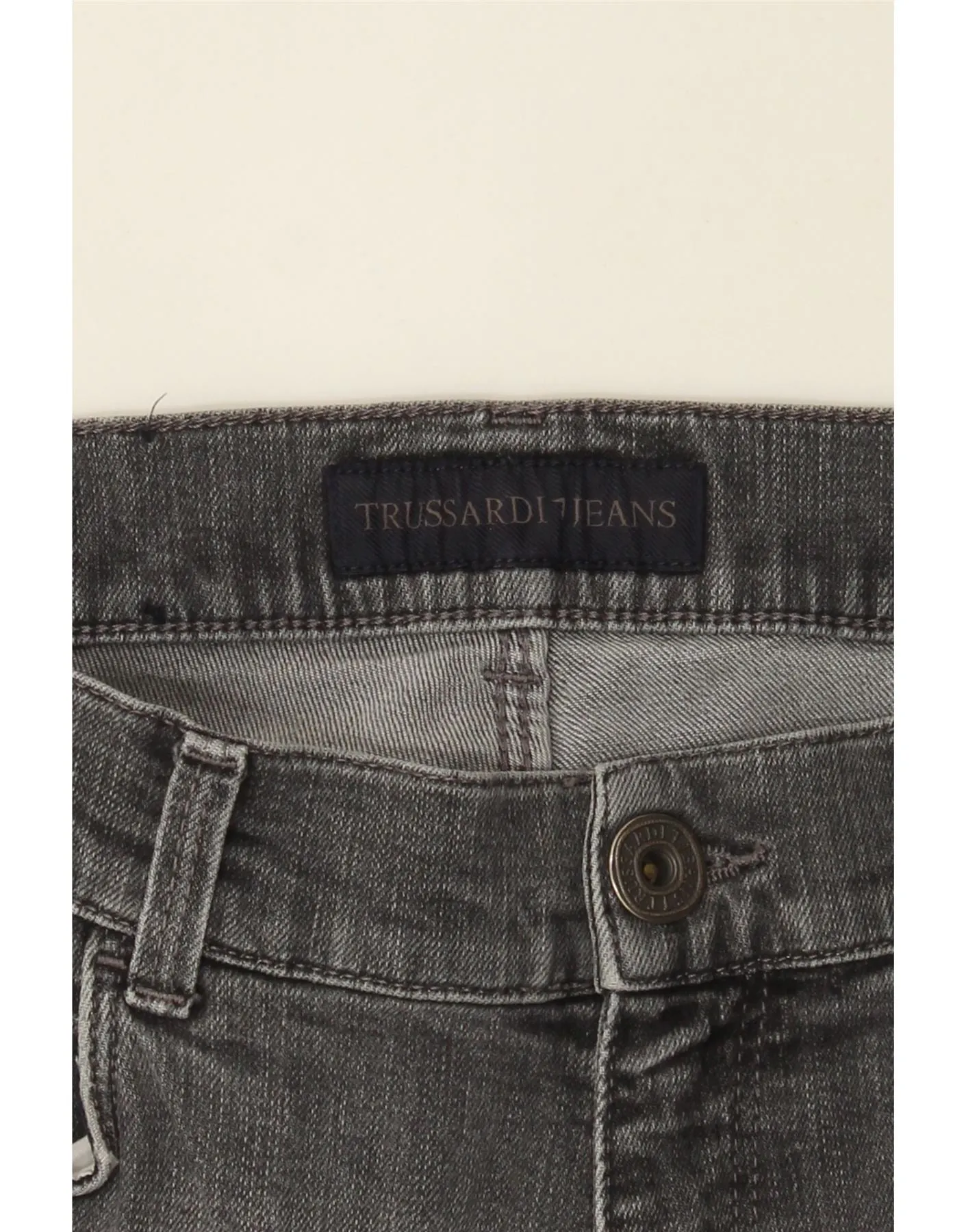 TRUSSARDI Mens Slim Jeans W30 L32 Grey