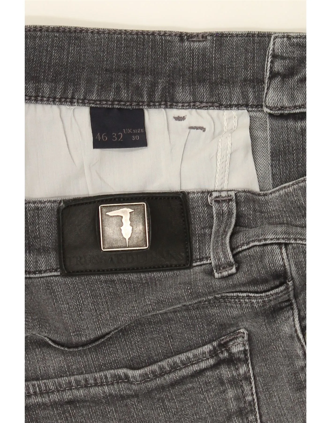 TRUSSARDI Mens Slim Jeans W30 L32 Grey