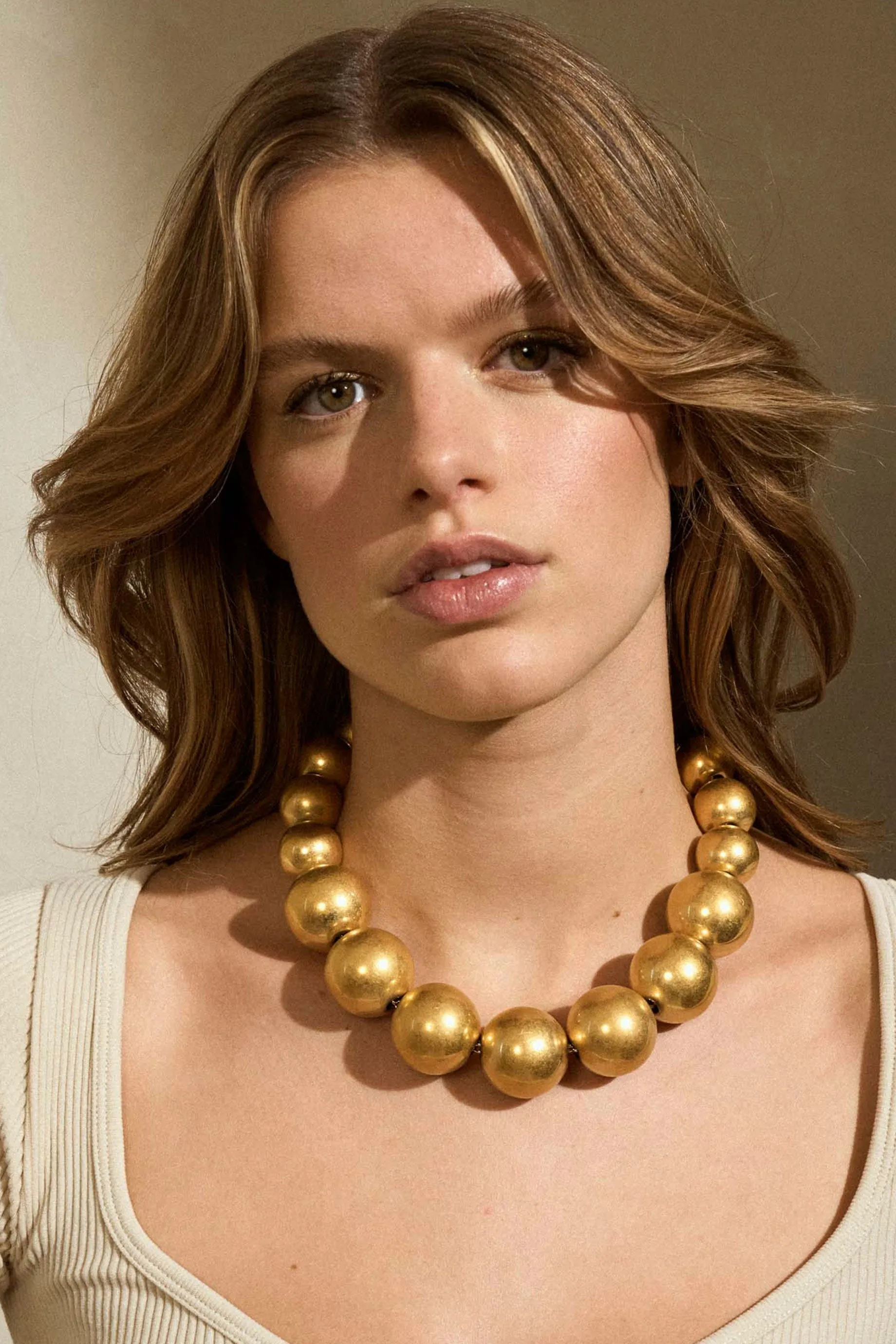 Vanessa Baroni BEADS NECKLACE - Gold