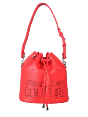 Versace Jeans Couture Logo Detailed Drawstring Bucket Bag