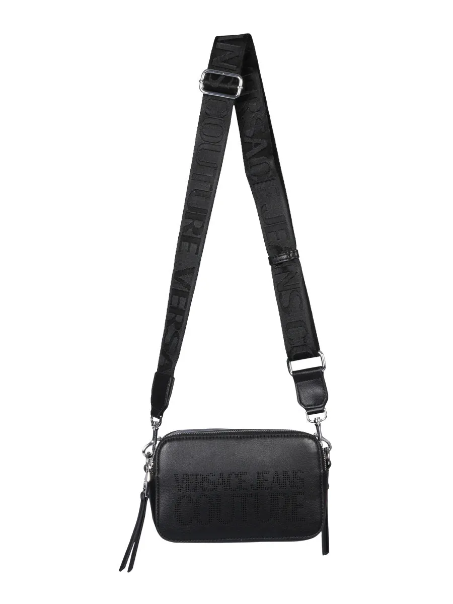 Versace Jeans Couture Logo Detailed Zipped Crossbody Bag