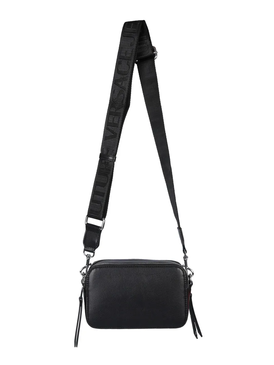 Versace Jeans Couture Logo Detailed Zipped Crossbody Bag