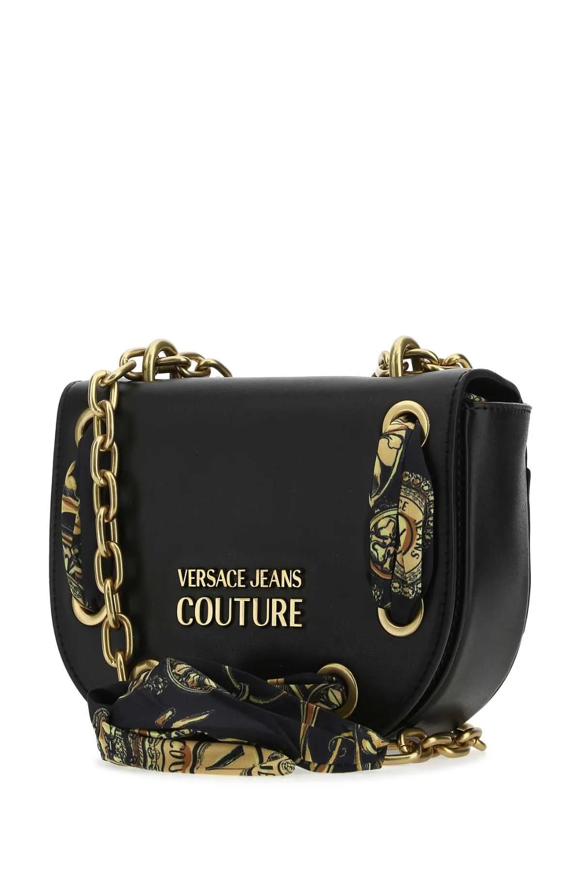 Versace Jeans Couture Scarf-Detailed Crossbody Bag
