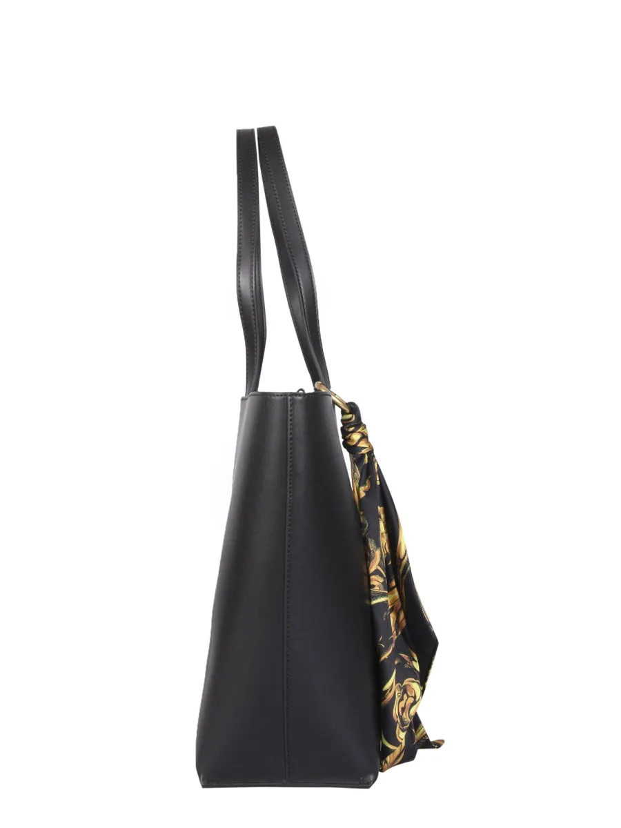 Versace Jeans Couture Scarf Detailed Tote Bag