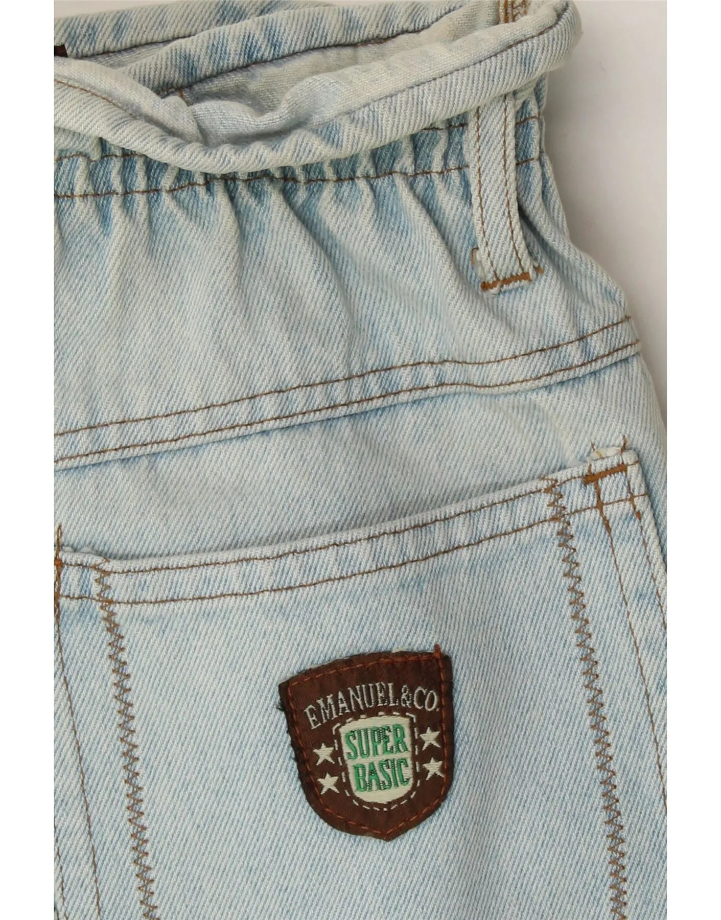 VINTAGE Womens Tapered Jeans W30 L29 Blue Cotton