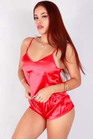 WAKE ME UP SATIN SET