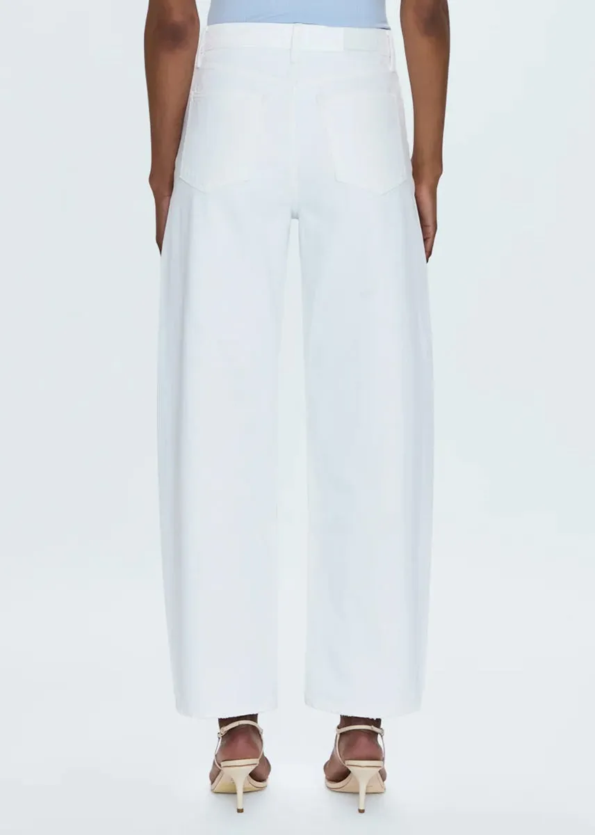 Wes High Rise Barrel - Vivid White