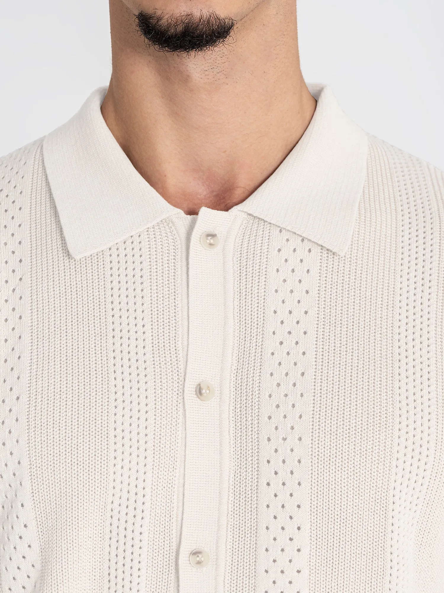 White Breathe Knit Shirt