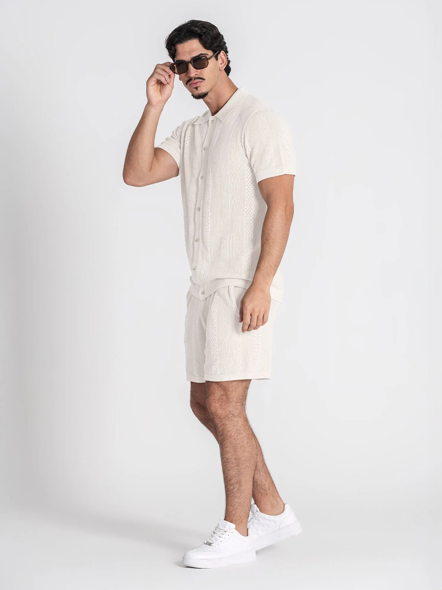White Breathe Knit Shirt