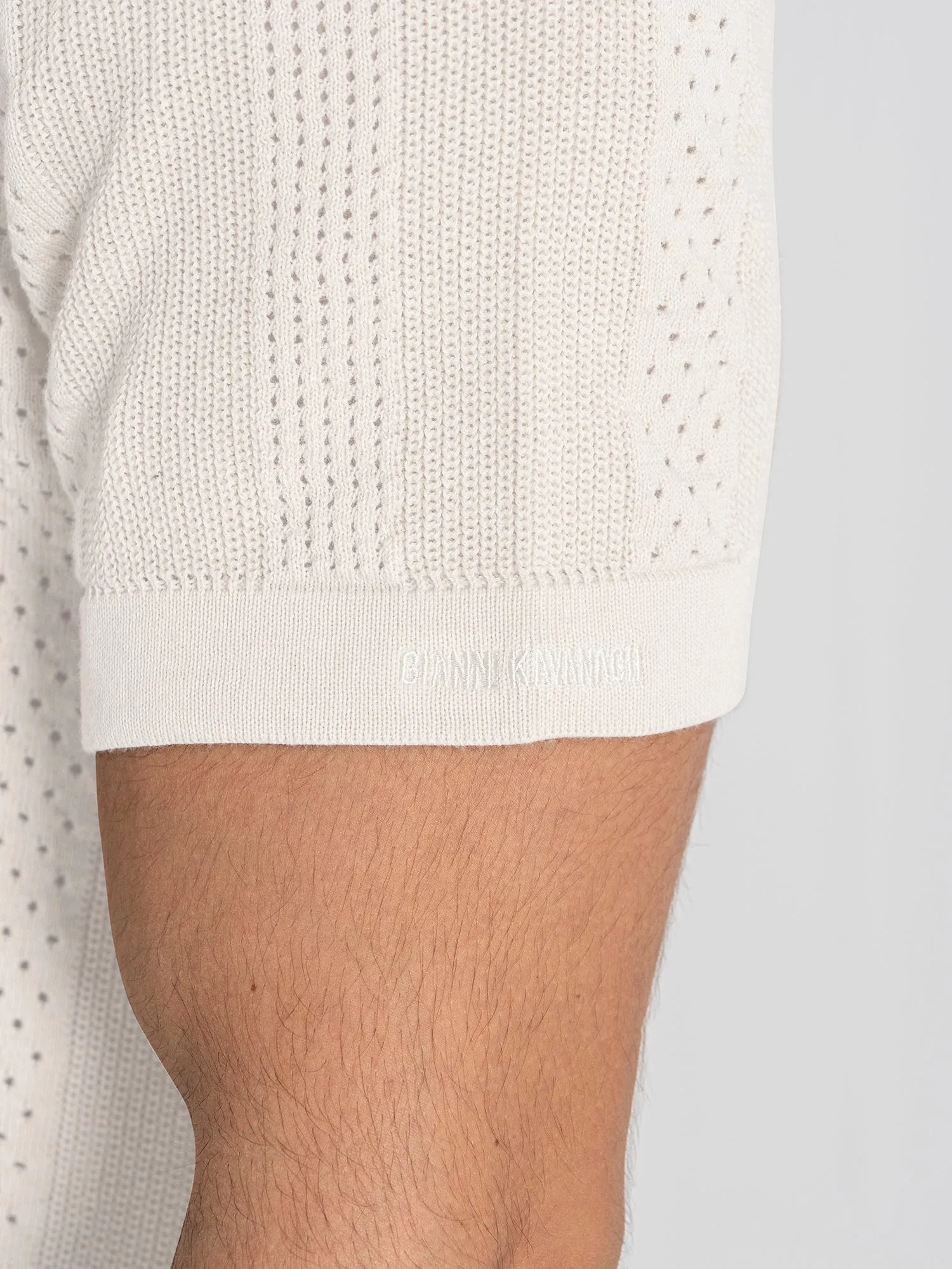 White Breathe Knit Shirt