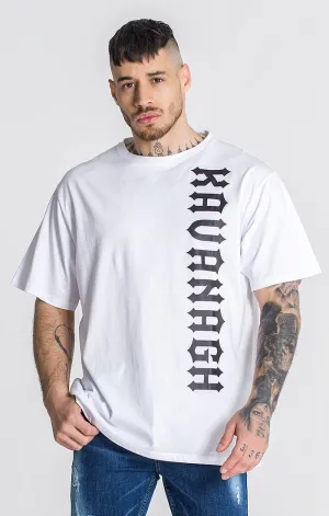 White Checkmate Oversized Tee