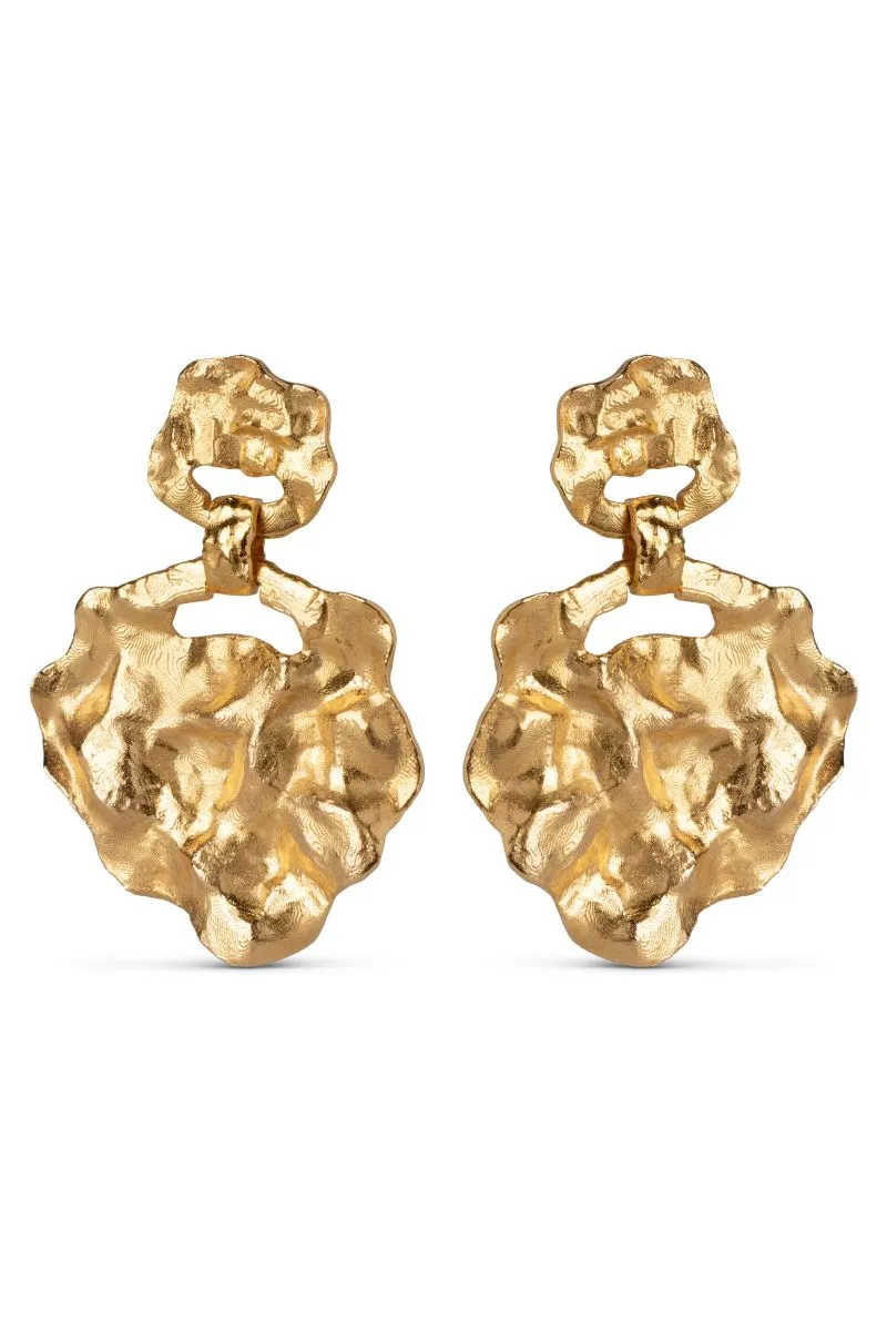 Windy Large Earring | 925S/GP/M | Øreringe fra Enamel