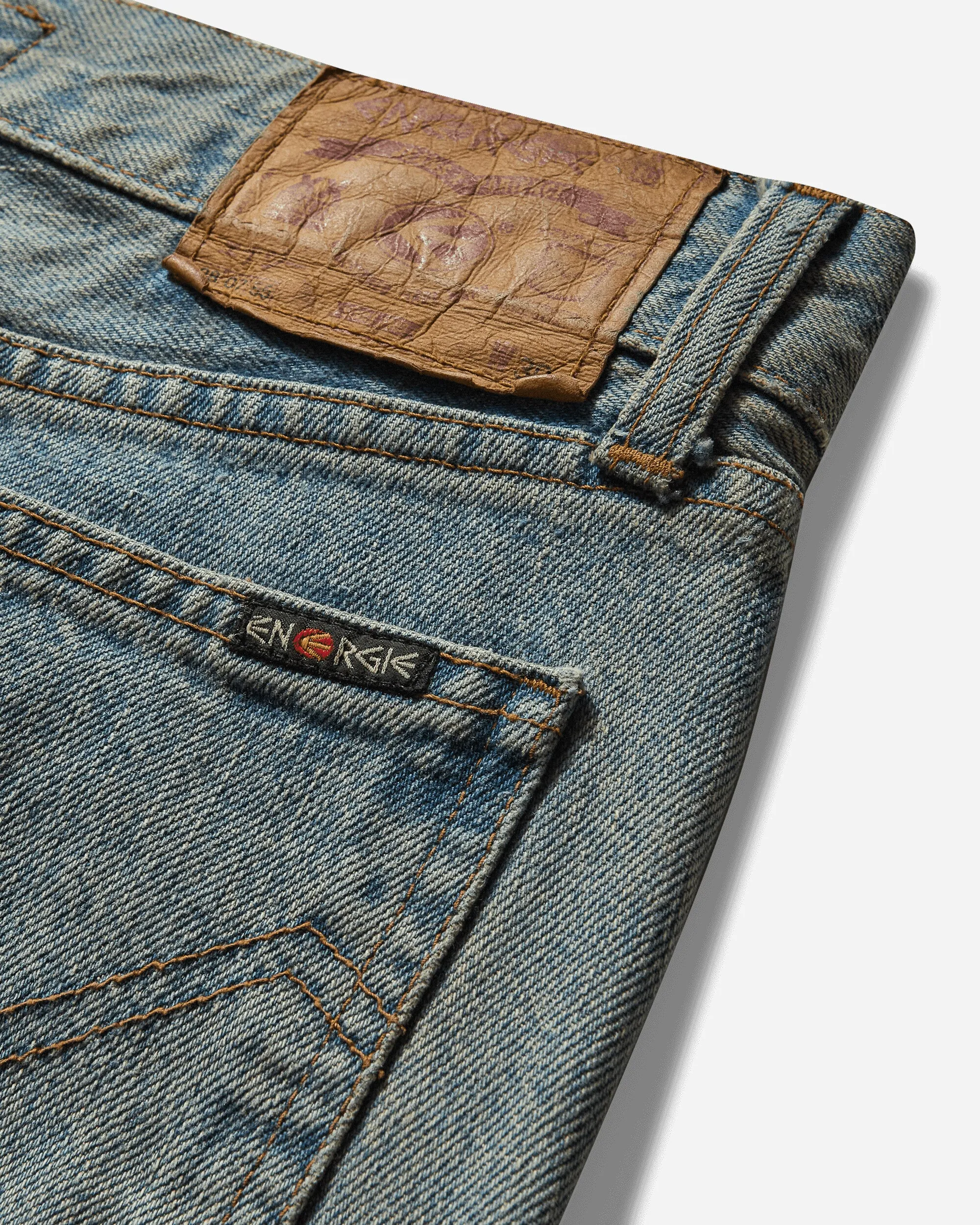 Women's Flower Jeans Blue
