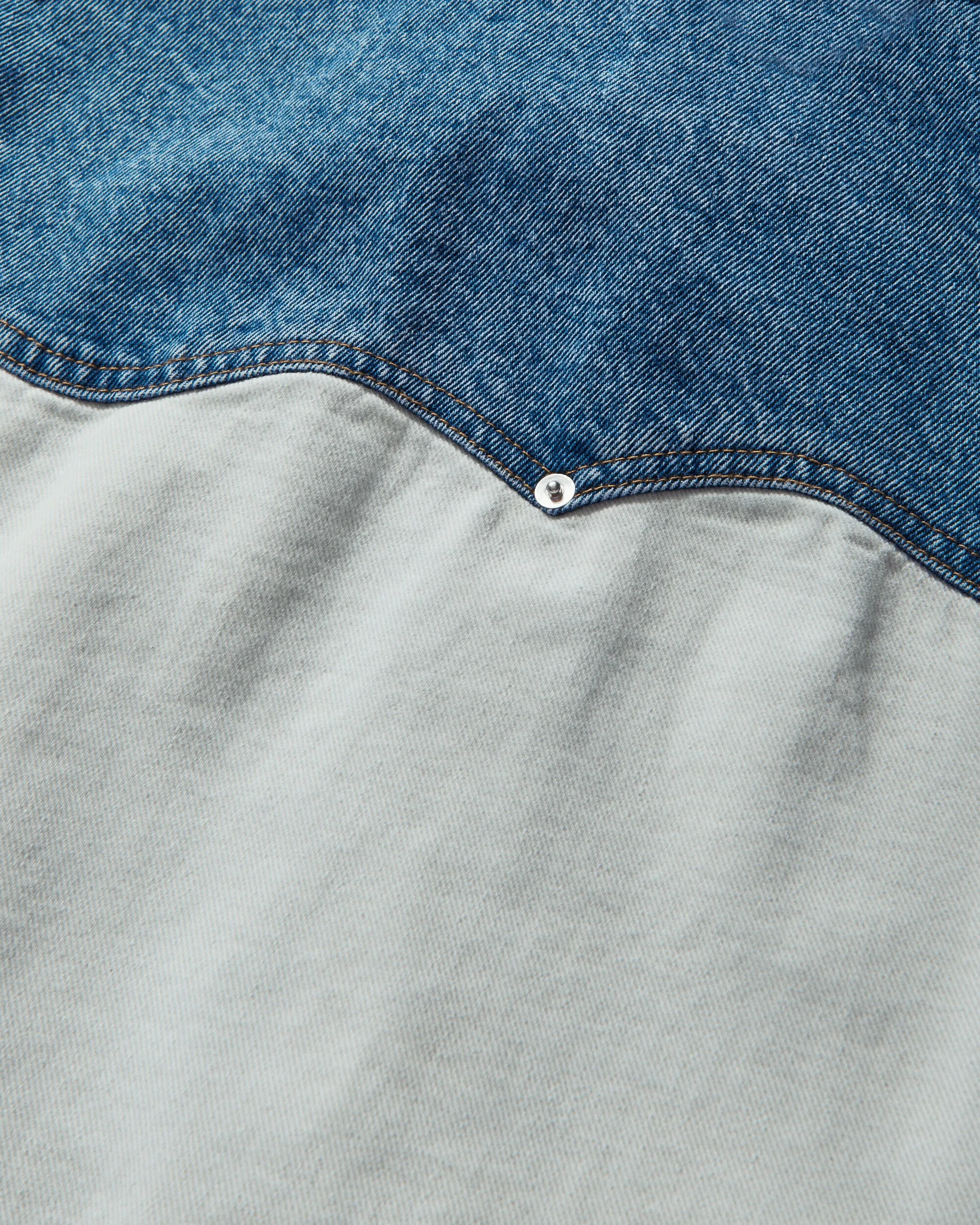 Women's Patchwork Western Carpenter Jacket White / Indigo