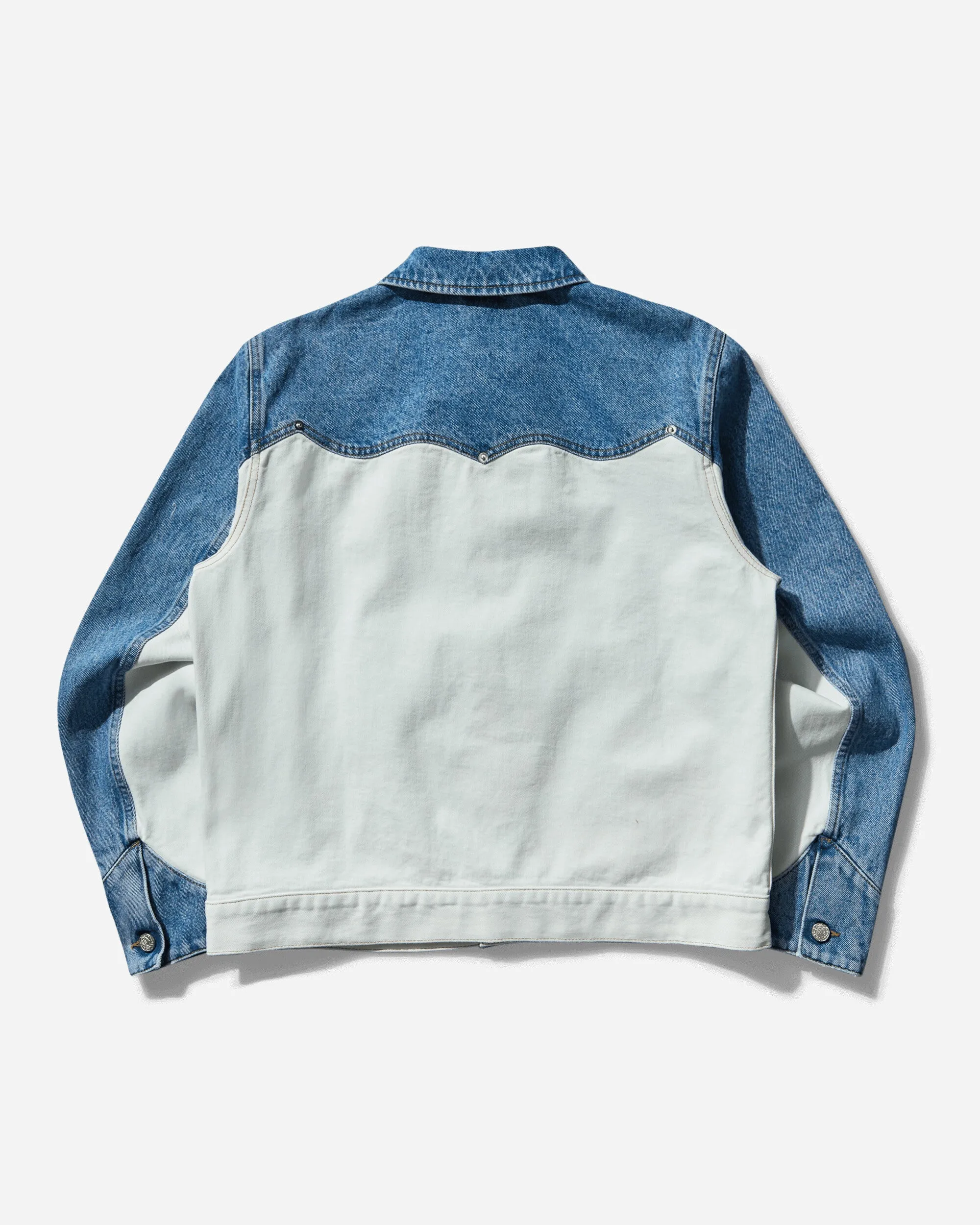 Women's Patchwork Western Carpenter Jacket White / Indigo