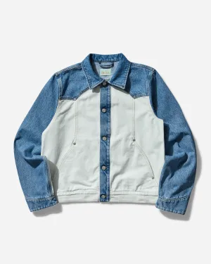 Women's Patchwork Western Carpenter Jacket White / Indigo